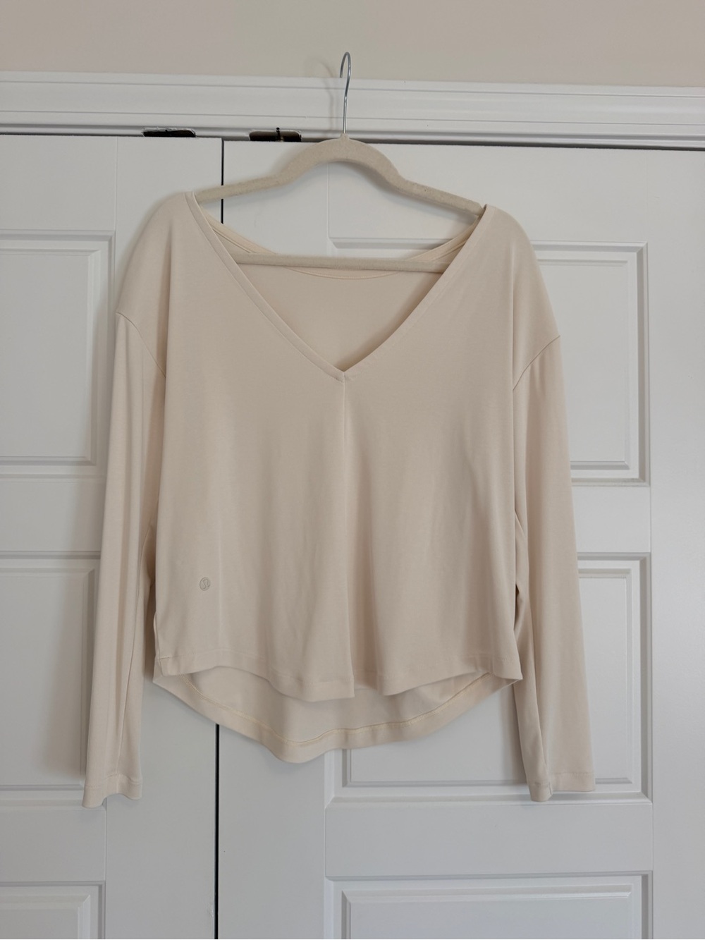 lululemon athletica Softstreme Boatneck Long Sleeve Top - Cream - Picture 4 of 8